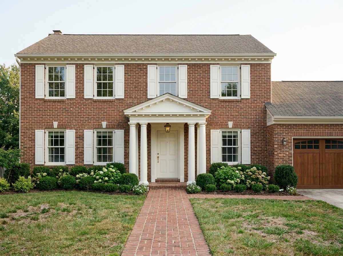 Update a colonial house exterior